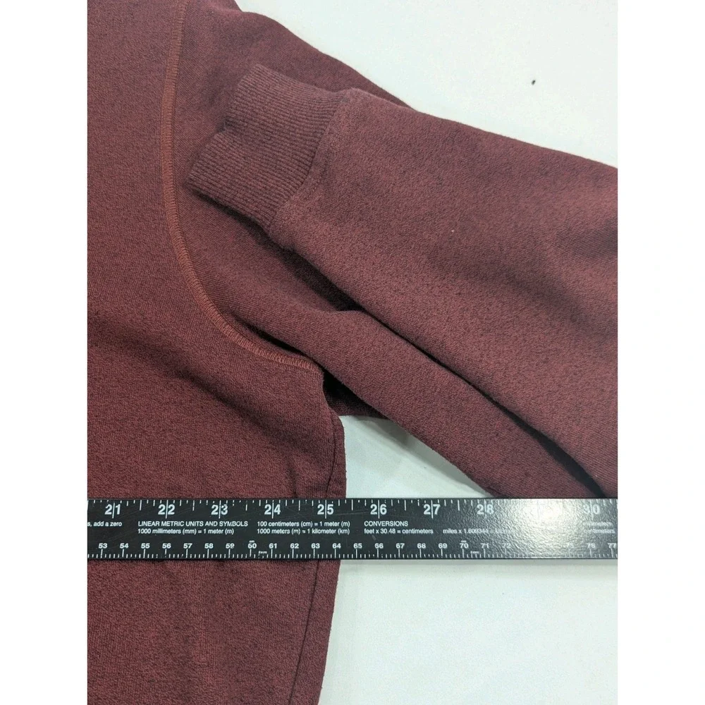 Travis Mathew Sweater Mens 2XL Maroon Heavy Henley Pullover Willow‎ Tree Golf
